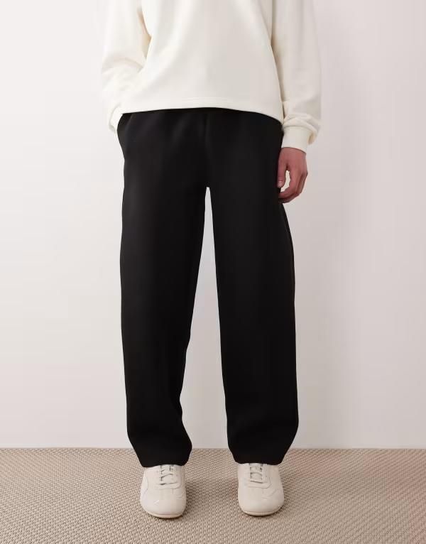 エイソス メンズ ボトムス カジュアルパンツ スウェットパンツ ASOS DESIGN balloon sweatpants Black ブラック