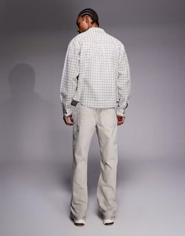 リバーアイランド メンズ ボトムス デニムパンツ ジーンズ River Island loose fit jeans in light stoneUTRAL ストーン リバーアイランド メンズ ボトムス デニムパンツ ジーンズ River Island loose fit jeans in light stoneUTRAL ストーン