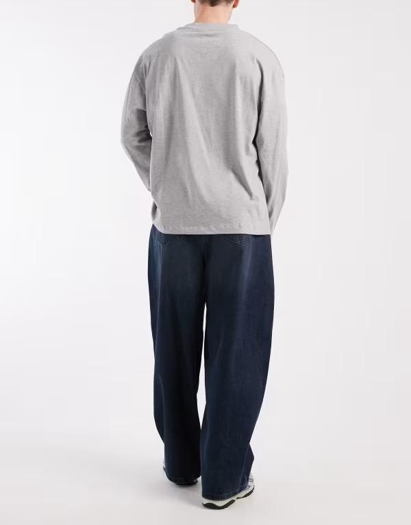 エイソス メンズ ボトムス デニムパンツ ジーンズ ASOS DESIGN oversized baggy jeans in dark wash inky Dark wash blue ブルー