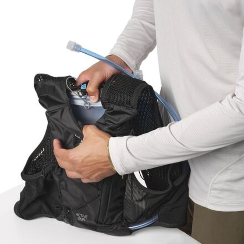 サロモン メンズ バッグ バックパック・リュックサック ベスト Salomon Active Skin 4L Running Hydration Vest Flasks Laurel WreathLily PadAloe Wash
