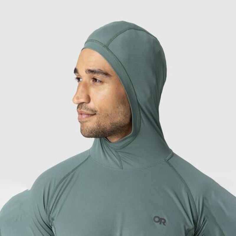 アウトドアリサーチ メンズ トップス シャツ 長袖 Outdooresearch Echooded LongSleeve Shirt Mens Malachite