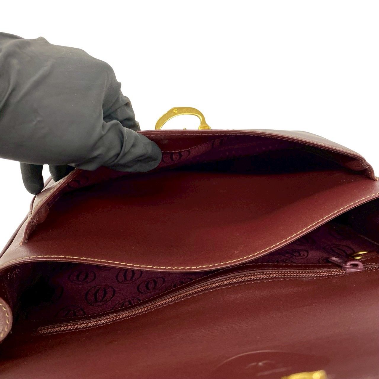 極 美品 CARTIER カルティエ ヴィンテージ マストライン レザー 本革