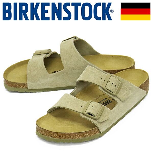 BIRKENSTOCK (ビルケンシュトック) 1031998 ARIZONA アリゾナ スエードレザーサンダル FADED KHAKI レギュラー BI561 レギュラー 39-約25.0cm