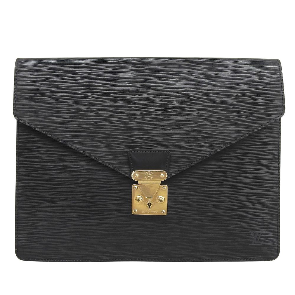 【本物保証】 希少 レア ルイヴィトン LOUIS VUITTON エピ ポルトドキュマン セナトュール M54452 ドキュメントケース ビジネスバッグ