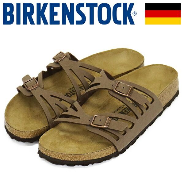 BIRKENSTOCK (ビルケンシュトック) 1000605 GRANADA グラナダ ビルコフローヌバックサンダル MOCCA ナロー BI544 ナロー 39-約25.0cm