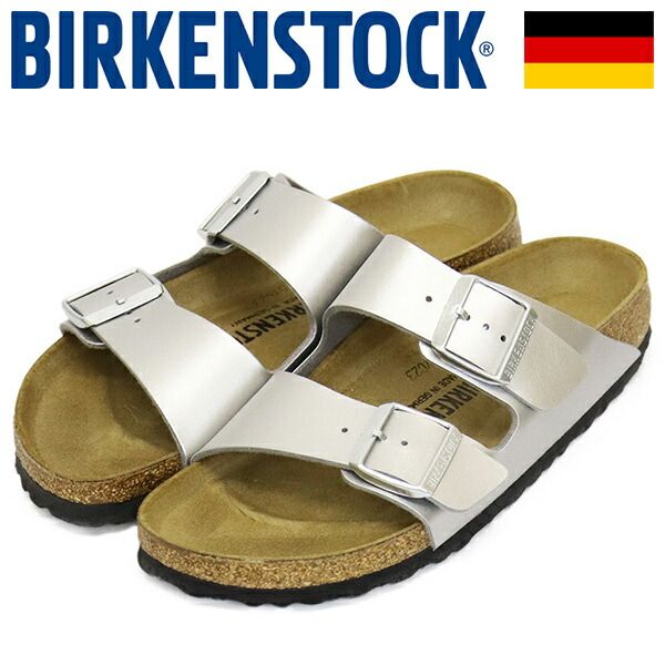 BIRKENSTOCK (ビルケンシュトック) 1012283 ARIZONA アリゾナ ビルコフローサンダル SILVER ナロー BI513 ナロー 37-約24.0cm