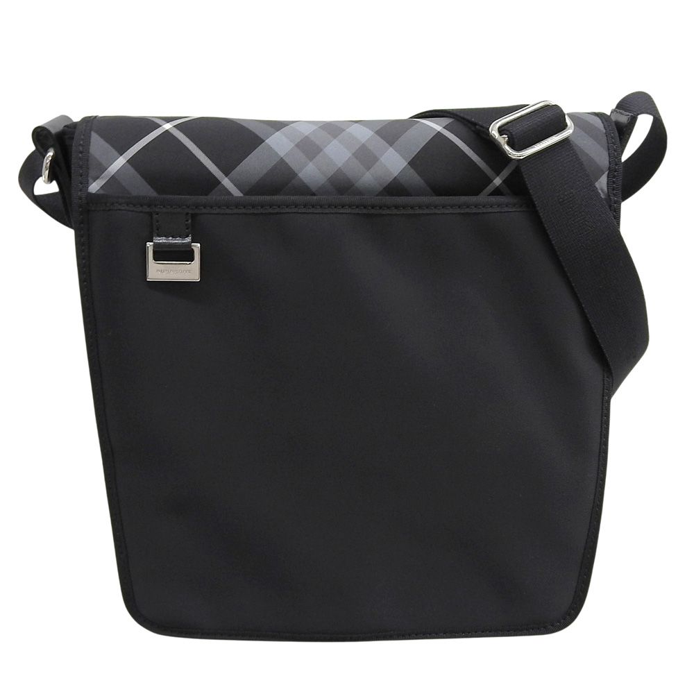 BURBERRYLONDON　メッセンジャーバッグ　ノバチェック　ブラック メンズ BURBERRYLONDON メッセンジャーバッグ ノバチェック ブラック