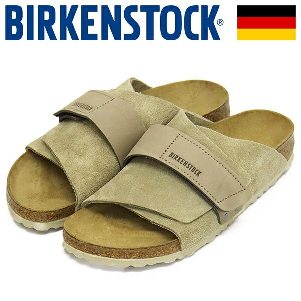 BIRKENSTOCK (ビルケンシュトック) 1015573 KYOTO キョウト ヌバックスエードレザーサンダル TAUPE ナロー BI509 ナロー 39-約25.0cm