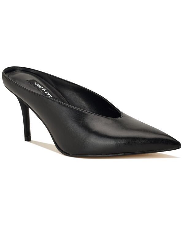 ナインウェスト レディース シューズ スリッポン・ローファー Nine West Womens Verra SlipOn Stiletto Mule Pumps Black ブラック