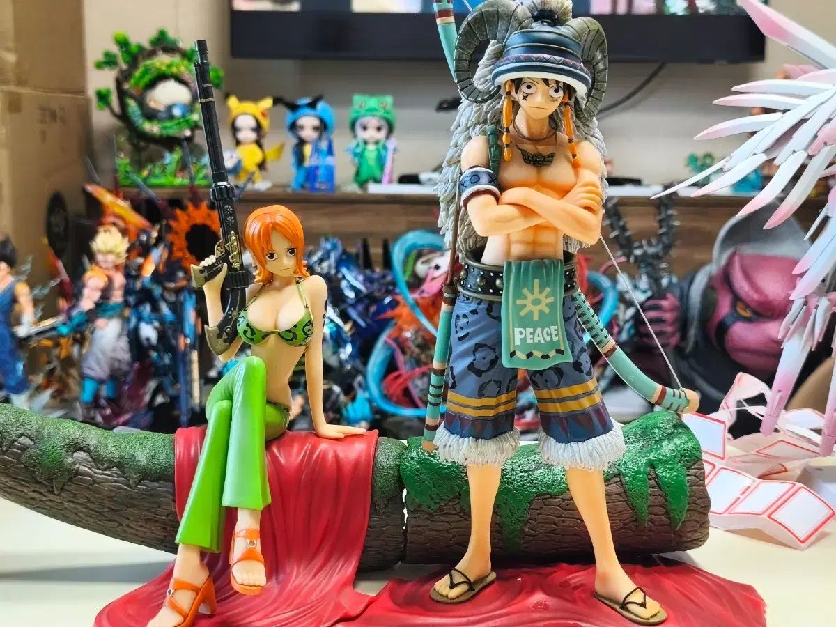 14歳以上 トゥーニバース放送 箱なし DPCF ルフィ ナミ 写真構成 ONE PIECE フィギュア