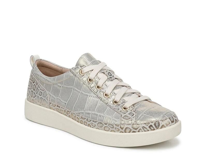 バイオニック レディース シューズ スニーカー Vionic Winny Sneaker Gold Metallicroc Print ゴールド