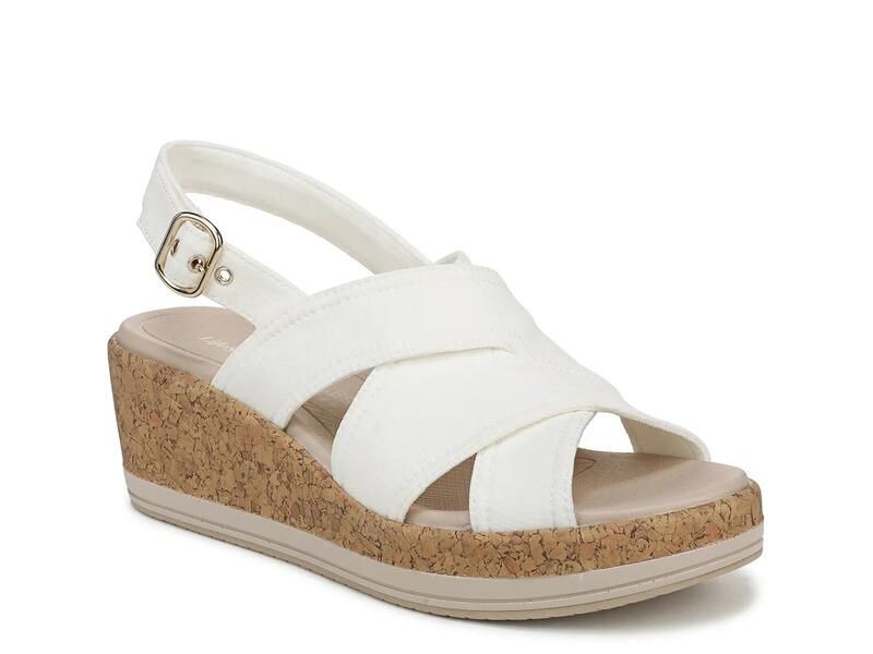 ライフストライド レディース シューズ サンダル LifeStride Rye Wedge Sandal White ホワイト