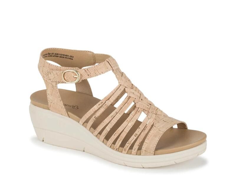 ベアトラップス レディース シューズ サンダル Baretraps Enara Wedge Sandal Natural