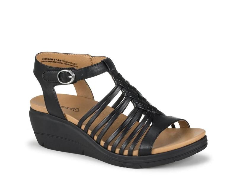 ベアトラップス レディース シューズ サンダル Baretraps Enara Wedge Sandal Black ブラック 16,132円