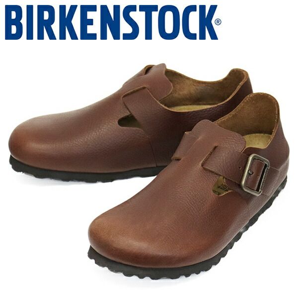 BIRKENSTOCK (ビルケンシュトック) 1030177 LONDON WB ロンドン ワイヤーバックル ナチュラルレザーシューズ VINTAGE WOOD ROAST レギュラー BI524 レギュラー 41-約26.5cm