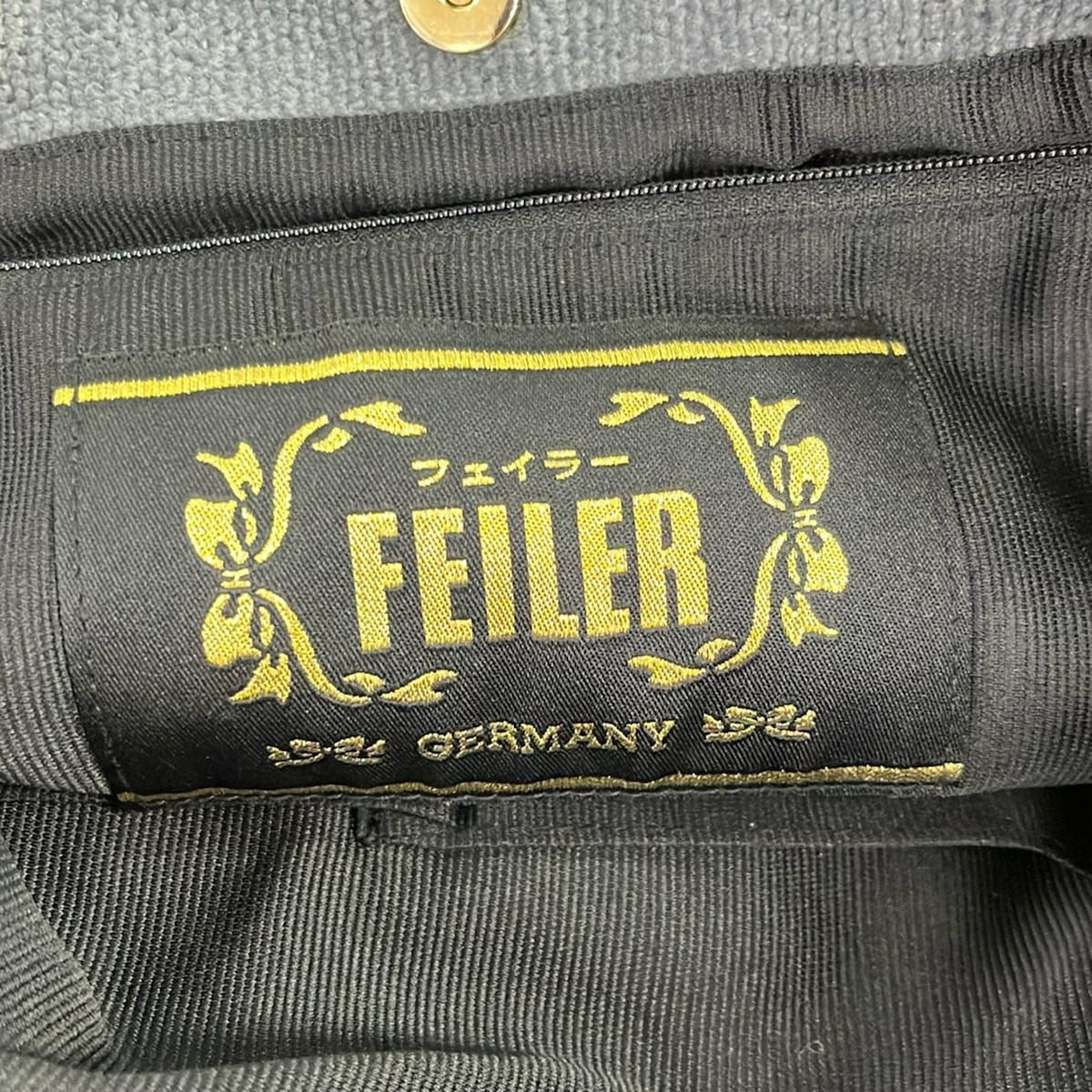 FEILER(フェイラー) トートバッグ - グレー×パープル×マルチ 花柄切替