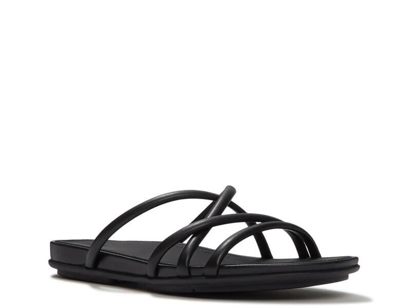 フィットフロップ レディース シューズ サンダル FitFlop Gracie Sandal Black Leather ブラック