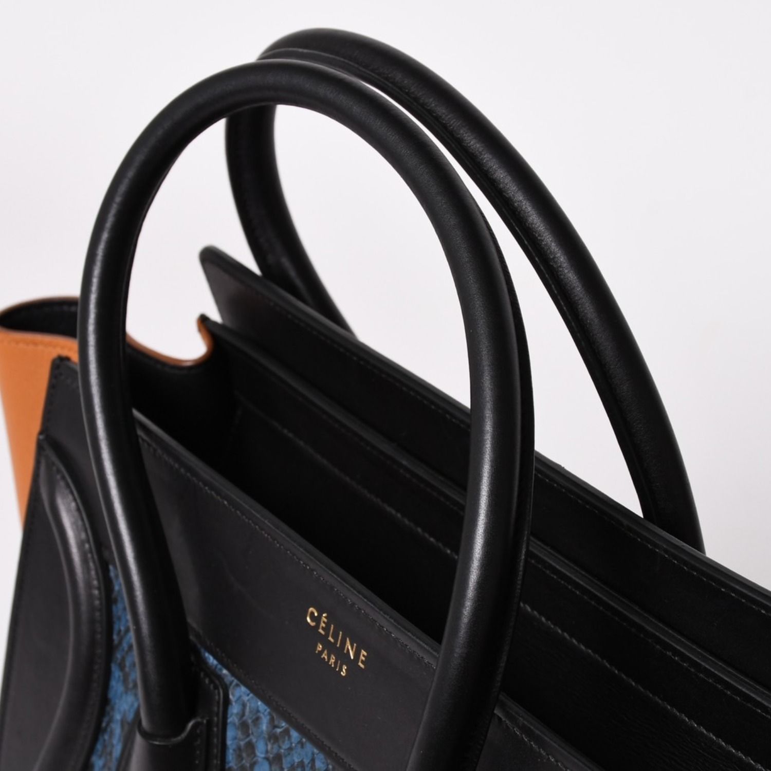 極美品 CELINE セリーヌ ラゲージマイクロショッパー ショルダーバッグ 