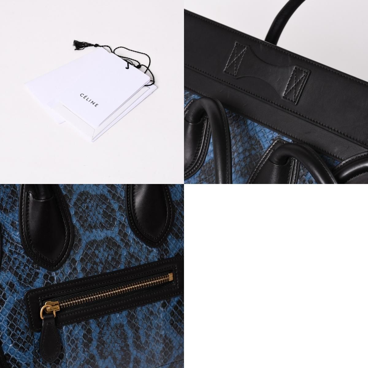 極美品 CELINE セリーヌ ラゲージマイクロショッパー ショルダーバッグ 