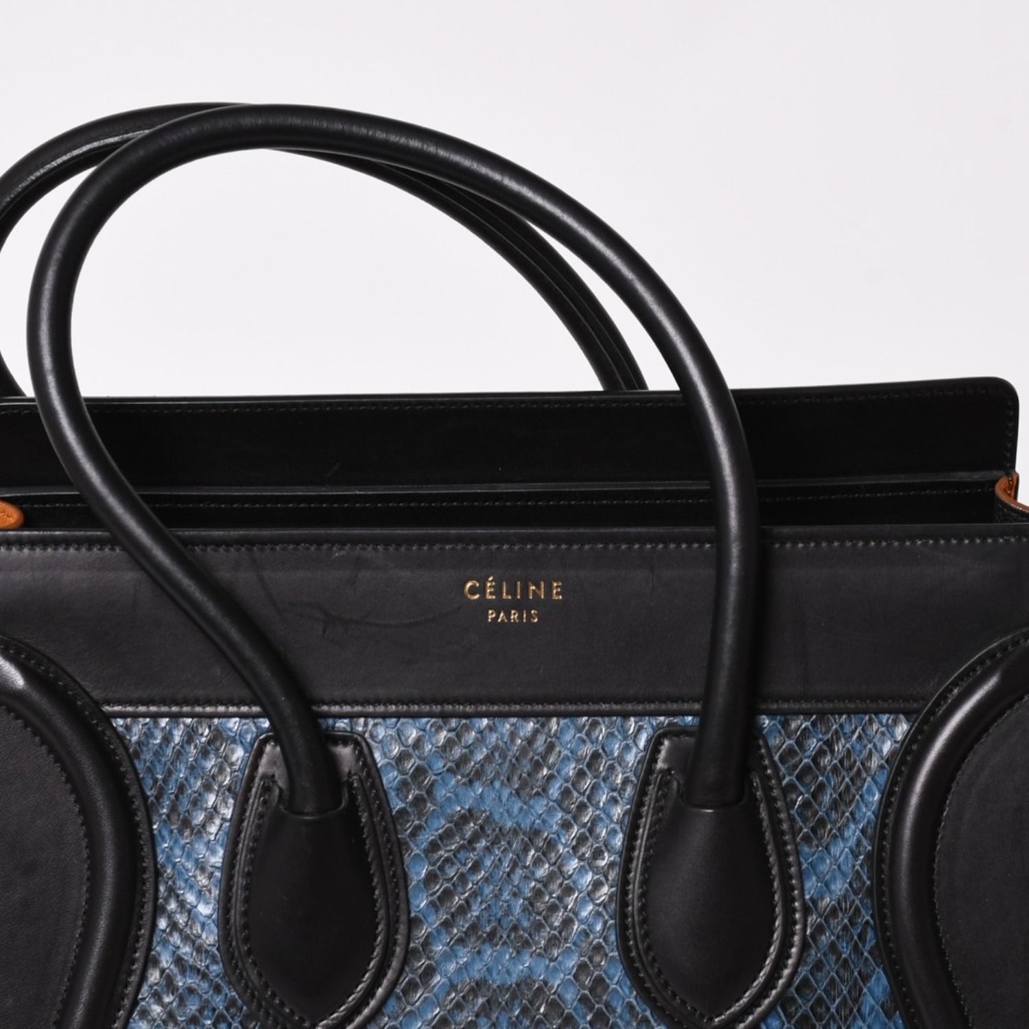 極美品 CELINE セリーヌ ラゲージマイクロショッパー ショルダーバッグ
