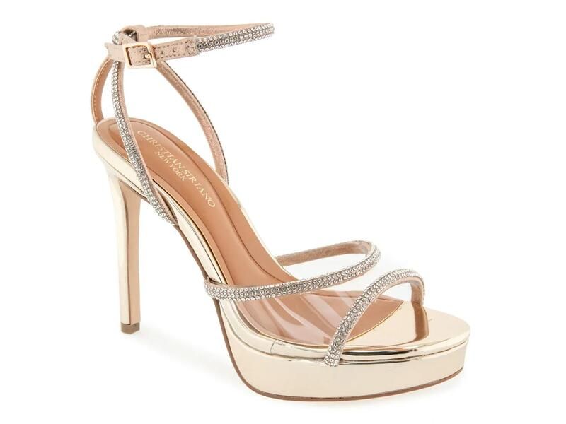 クリスチャン シリアノ レディース シューズ サンダル Christian Siriano New York Nicola Sandal PlatinoSilver シルバー