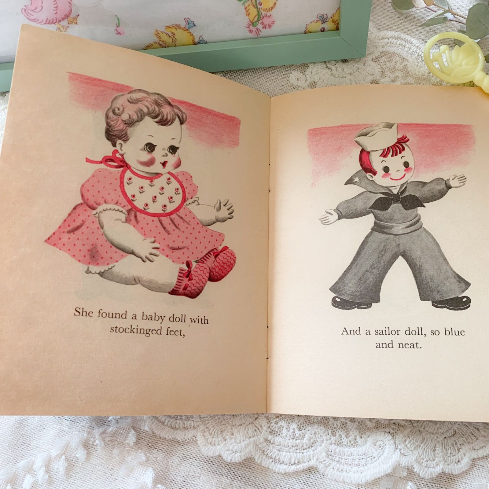 ヴィンテージ絵本 LITTLE LOST DOLL ジャンクジャーナル素材 洋書 古書
