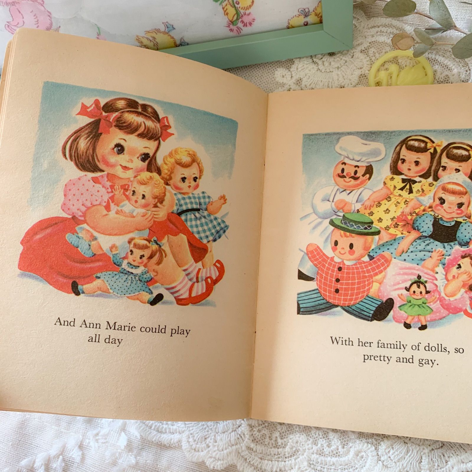 ヴィンテージ絵本 LITTLE LOST DOLL ジャンクジャーナル素材 洋書 古書