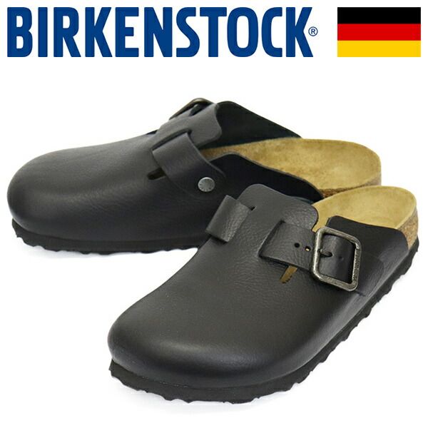 BIRKENSTOCK (ビルケンシュトック) 1030691 BOSTON WB ボストン ワイヤーバックル ナチュラルレザーサンダル VINTAGE WOOD BLACK レギュラー BI521 レギュラー 39-約25.0cm