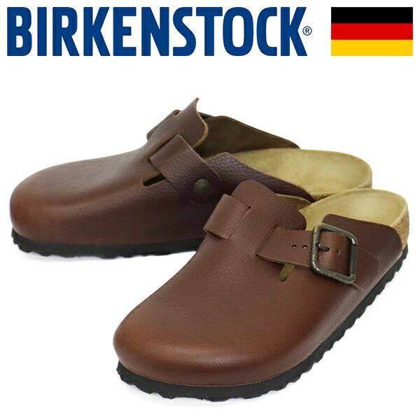 BIRKENSTOCK (ビルケンシュトック) 1030703 BOSTON WB ボストン ワイヤーバックル ナチュラルレザーサンダル VINTAGE WOOD ROAST レギュラー BI522 レギュラー 39-約25.0cm