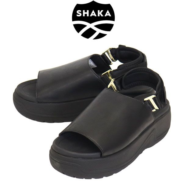 SHAKA (シャカ) WMS SK-353 VACAY EVOL CHUNKY バケイ エボル チャンキー 厚底ミュール レディースサンダル Black SK031 US5-約23.0cm