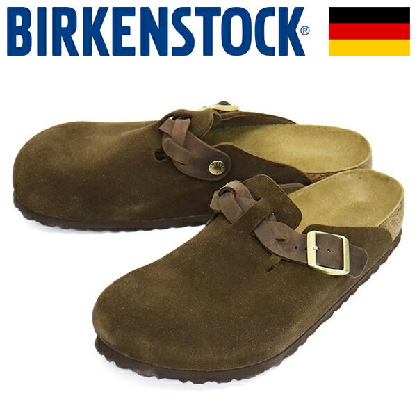 BIRKENSTOCK (ビルケンシュトック) 1031707 BOSTON BRAIDED ボストン ブレイデッド スエードレザーサンダル CARAFE レギュラー BI565 レギュラー 39-約25.0cm