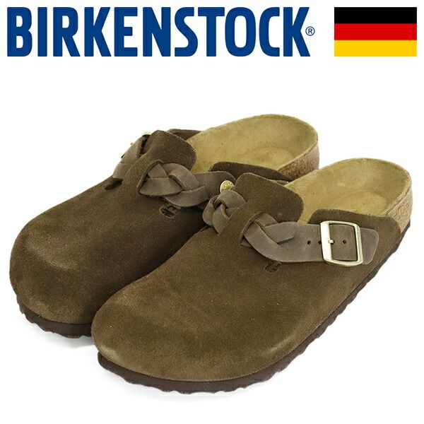 BIRKENSTOCK (ビルケンシュトック) 1031716 BOSTON BRAIDED ボストン ブレイデッド スエードレザーサンダル CARAFE ナロー BI526 ナロー 37-約24.0cm