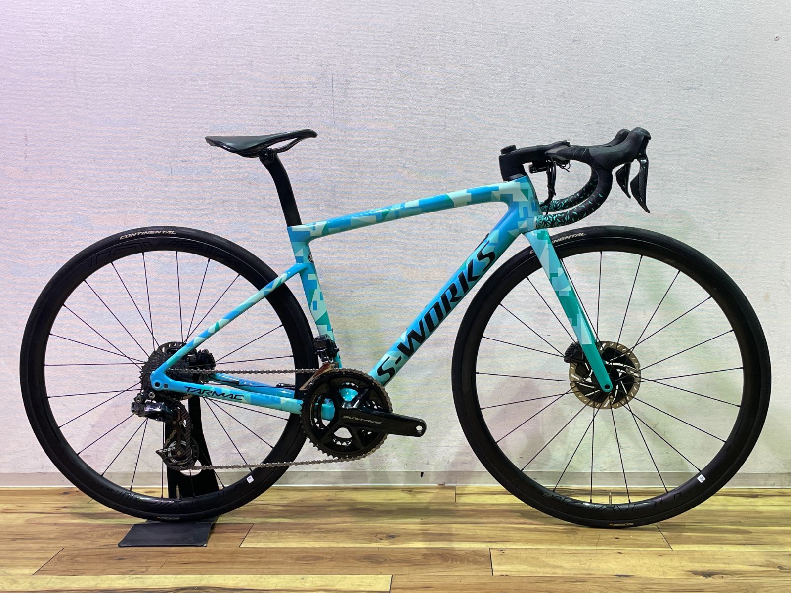 S1591 ■6.8kg■S-WORKS TARMAC SL6 エスワークス ターマック Gloss Acid Mint ショートクランク 2019 49 DURA-ACE デュラエース R9100系 Di2 DISC 2×11s ROVAL フルカーボン