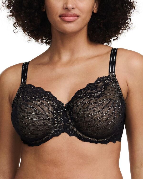 シャントル レディース アンダーウェア ブラジャー Chantelle Rive Gauche Full Coverage Unlined Bra Black ブラック