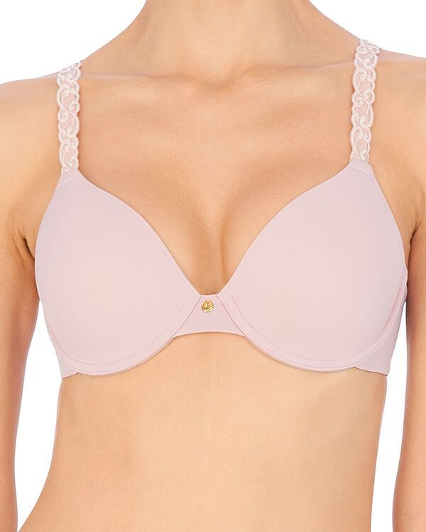 ナトリ レディース アンダーウェア ブラジャー Natori Pure Luxe Full Fit Contour Bra Rose BeigePink Pearl パール