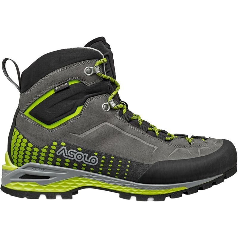 アゾロ メンズ シューズ ブーツ・レインブーツ レザー Asolo Freney Evo Mid Leather Mountaineering Boot Mens GraphiteGreen Lime グラファイト