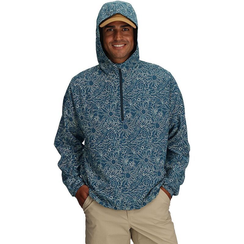ロイヤルロビンズ メンズ トップス シャツ 長袖 パーカー Royal Robbinsalathe Sun LongSleeve Hoodie Mens Orion Blue Solar Pt ブルー