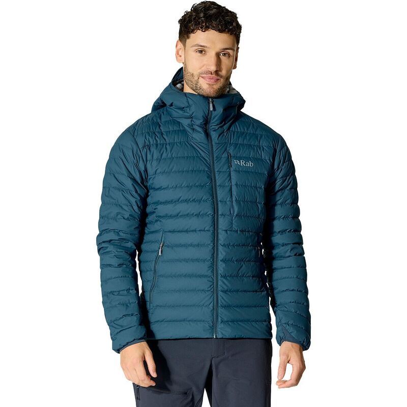 ラブ メンズ アウター ジャケット・ブルゾン パーカー Rab Microlight Windstopper Hoodie Mens Tempest Blue ブルー