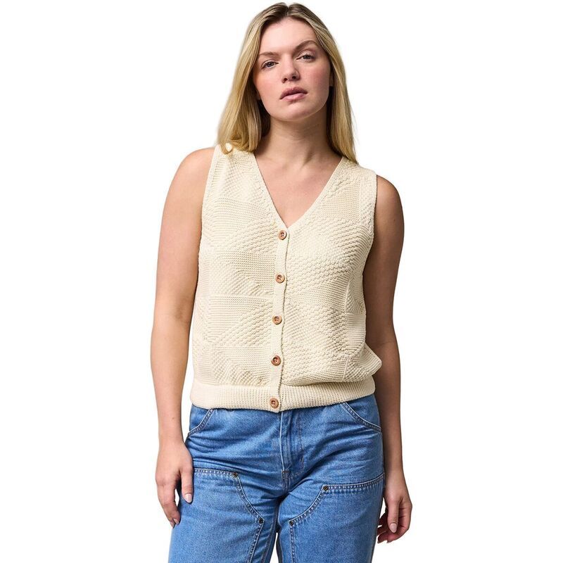 フィルソン レディース トップス ベスト セーター コットン Filson Cotton Sweater Vest Womens Ivory アイボリー
