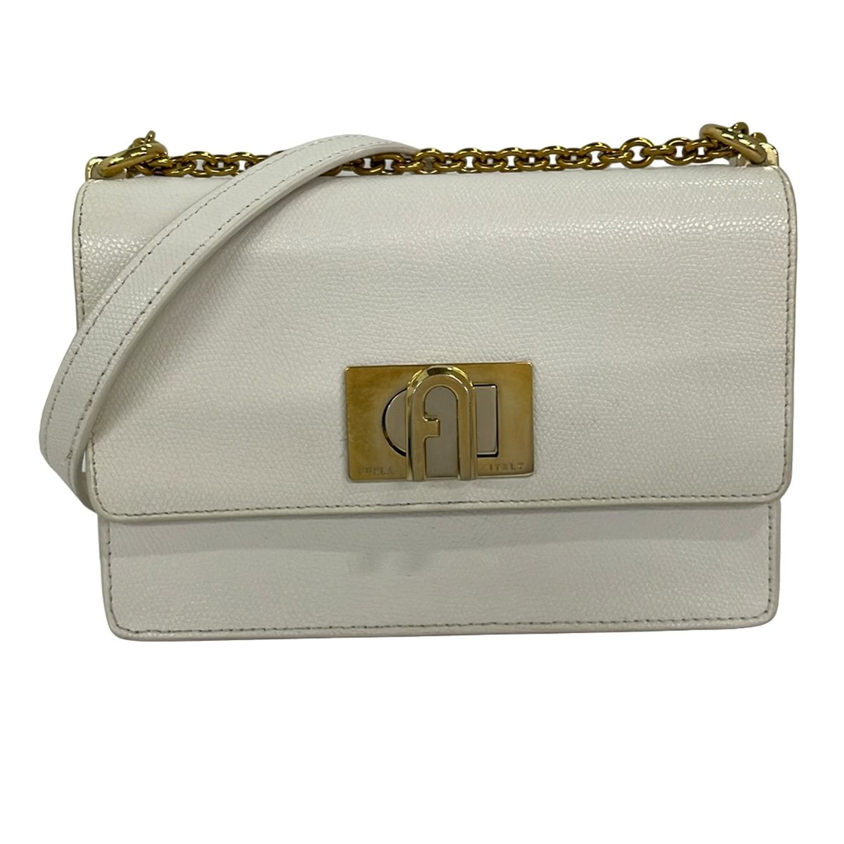 FURLA(フルラ) ショルダーバッグ 1927 白 チェーンショルダー レザー