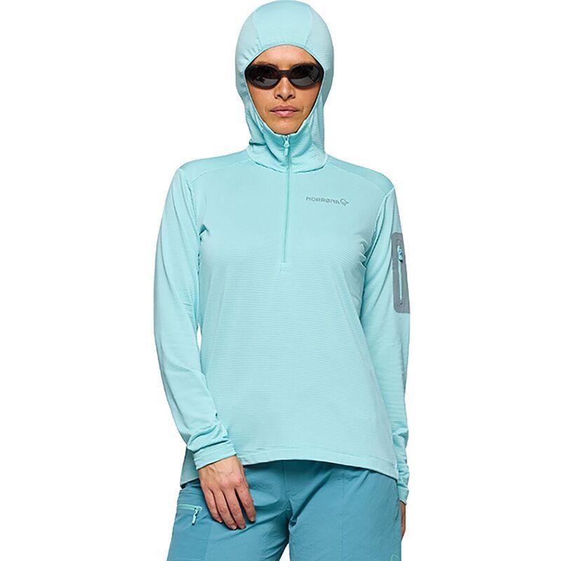 ノローナ レディース アウター ジャケット・ブルゾン Norrona Falketind Warm1 Hood Womens Aqua HazeTrooper アクア
