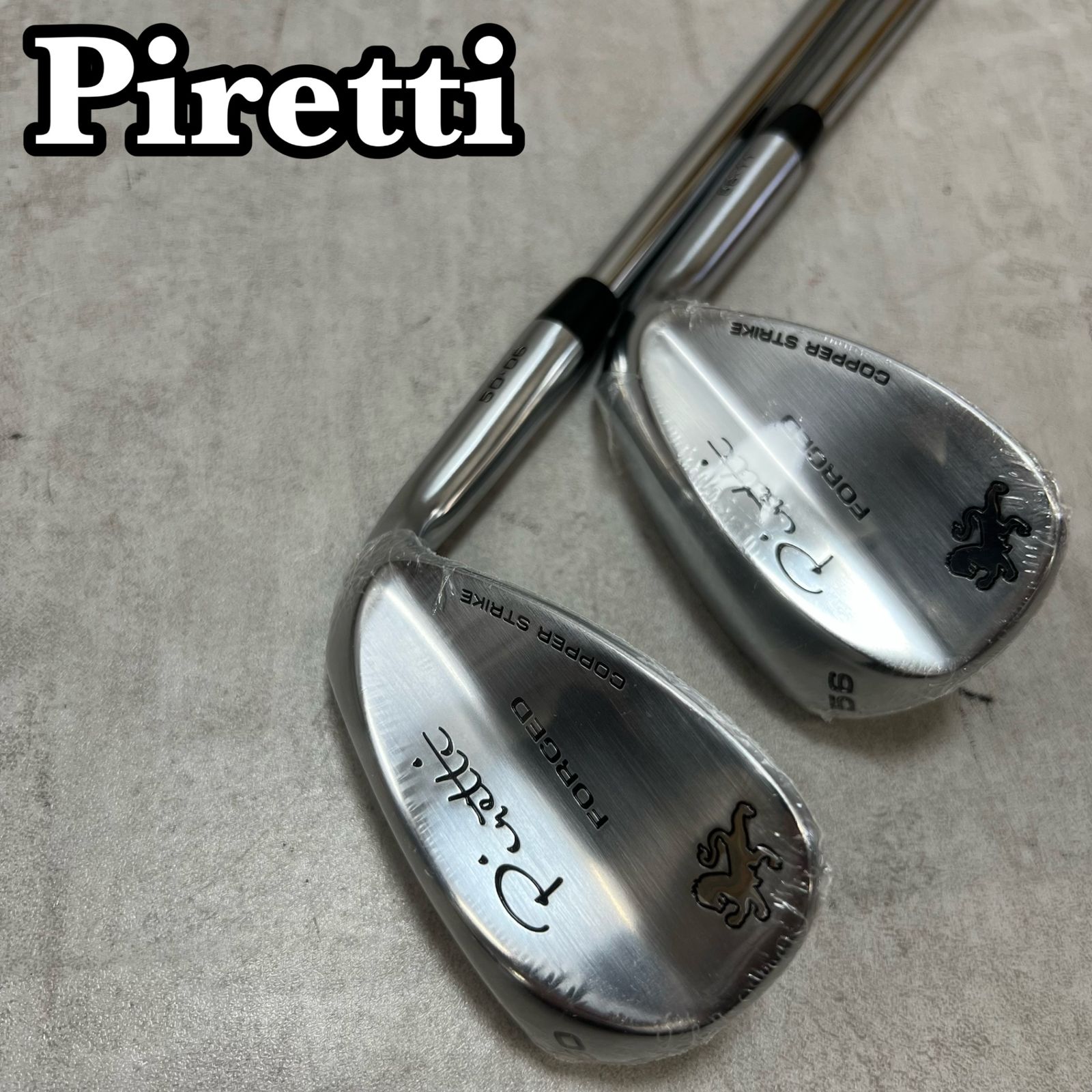 未使用シュリンク付き Piretti ピレッティ フォージド カッパーストライク メンズゴルフ ウェッジ2本セット 50° 56° 右利き用 DG S200 29,850円