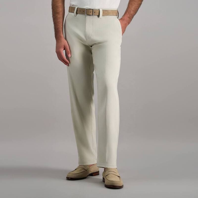 ハガー レディース ボトムス カジュアルパンツ Mens Haggar Cool Right Performance Flex StraightFit FlatFront Pants Natural
