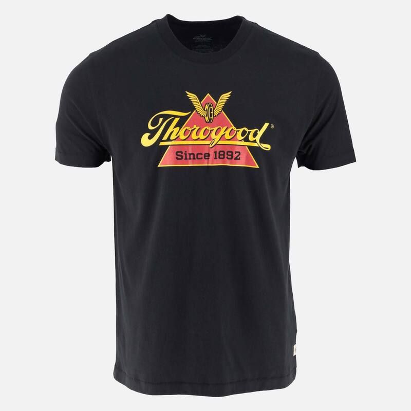 ソログッド レディース トップス Tシャツ ロゴ Mens Thorogood Workwear Classic Logo Short Sleeve TShirt Black ブラック