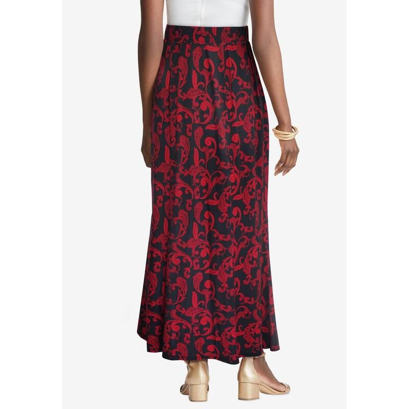 ジェシカロンドン レディース ボトムスカート プラスサイズ ニット マキシ Jessica London Womens Plusize Stretch Knit Maxi Skirt Navy ネイビー