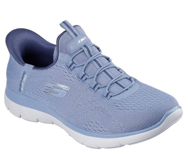 スケッチャーズ レディース シューズ スニーカー Skechers Hands Free Slipinsummits Womensneakerslate スレート