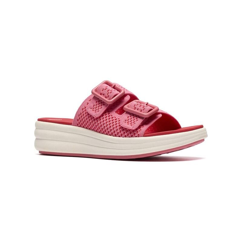 クラークス レディース シューズ サンダル Clarks Cloudsteppers Drift Faye Womens Cushioned Sandals Pink Textile ピンク 13,286円