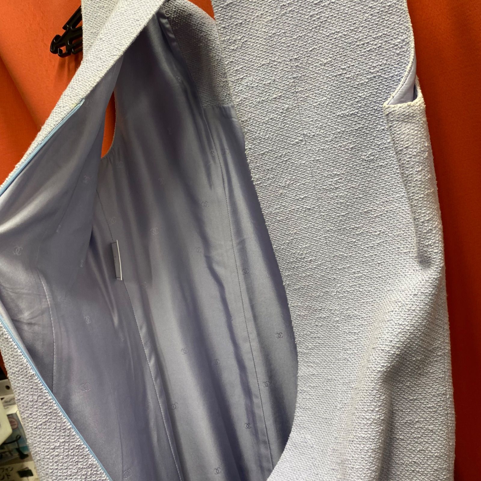 CHANEL シャネル ワンピース ツイード ブルー系 レディース