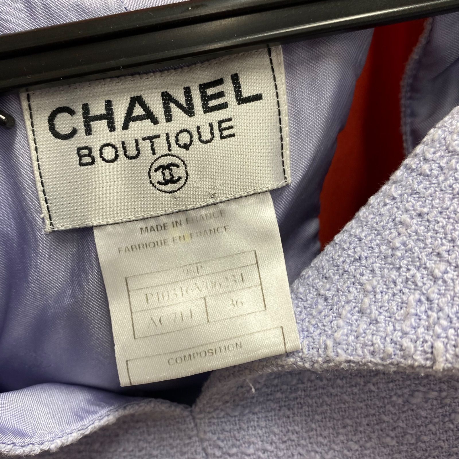 CHANEL シャネル ワンピース ツイード ブルー系 レディース