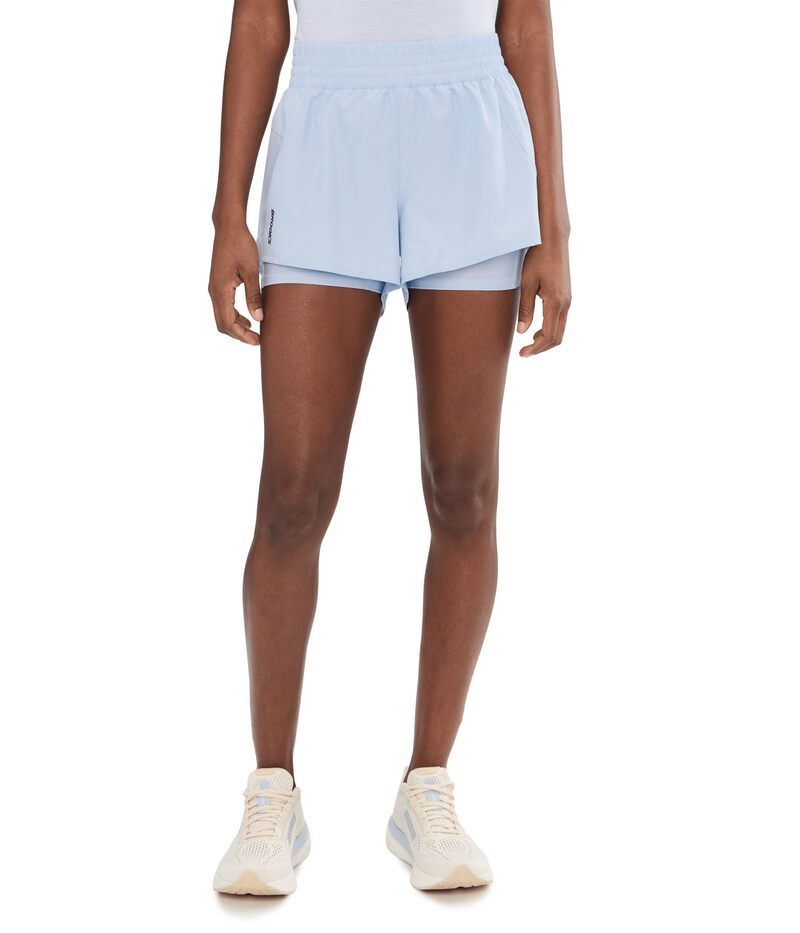 ブルックス レディース ボトムス ハーフパンツ・ショーツ ショートパンツ Brooks Dash 2in1Shorts Halogen Blue ブルー